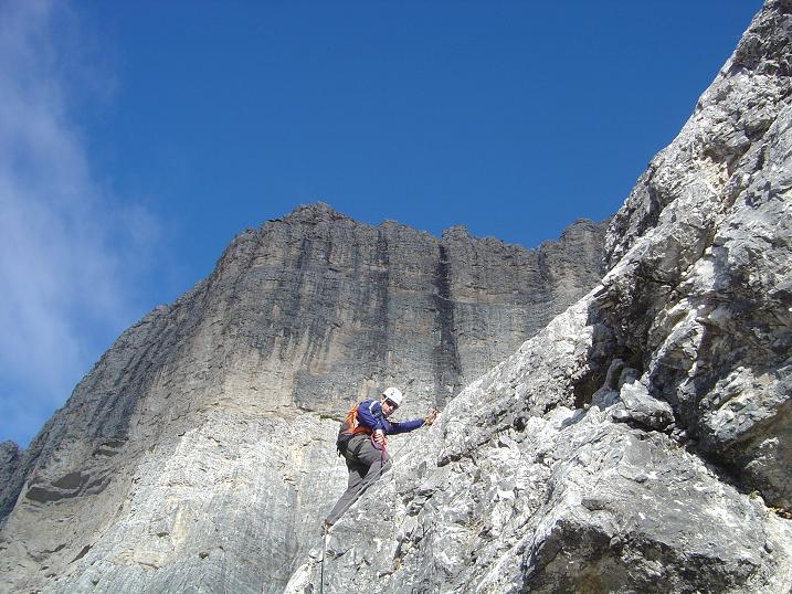 Ferrata en Dolomitas. Vía Constantini. 1000m de desnivel