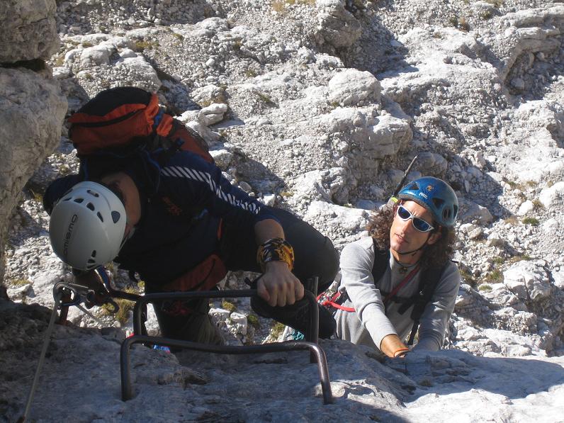 Vía Ferrata en Dolomitas (Italia). Gran ambiente, grandes sensaciones!