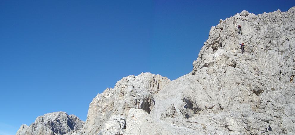 Vertientes en la Vía Ferrata Constantini (Italia)