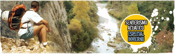 Senderismo acuático en la Sierra de Guara. Especial invierno
