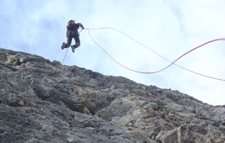 Descenso en rapel