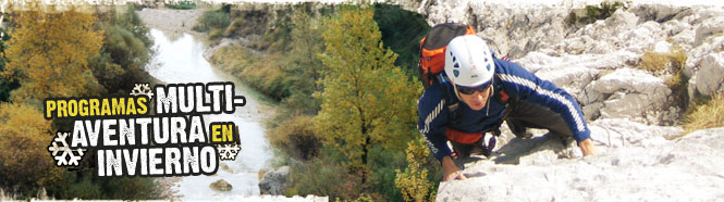 Programas Multiaventura en invierno: Sierra de Guara - Alquézar