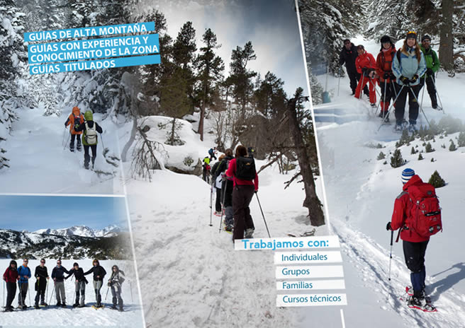 Excursiones con raquetas de nieve en la Cerdanya