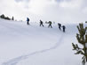 Raquetas de nieve en la zona de las Builloses