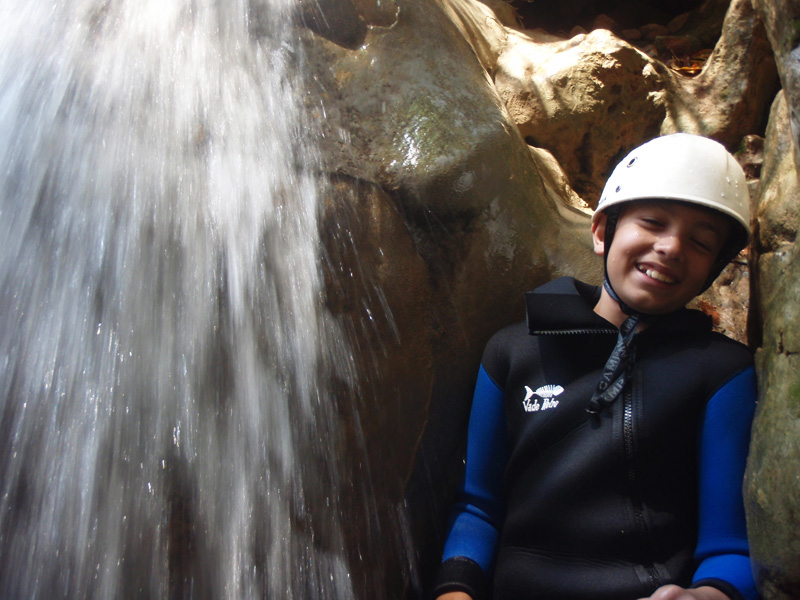 Canyoning with children