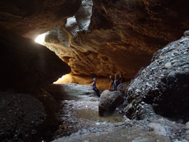 Barranco Cueva Cabrito, en la Sierra de Guara