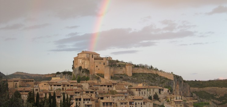 senderismo alquezar arcoiris